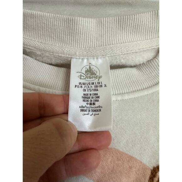 Disney Minnie And Mickey White Pullover Sweater Size Large - Picture 4 of 6